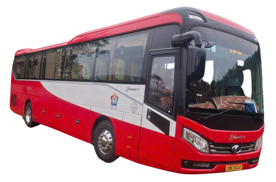 Xe bus Phú Dũng hướng phải